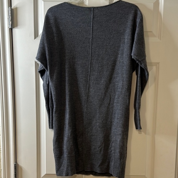 Ann Taylor Small Dark Gray Sweater Extra Fine Merino Wool - Picture 6 of 7